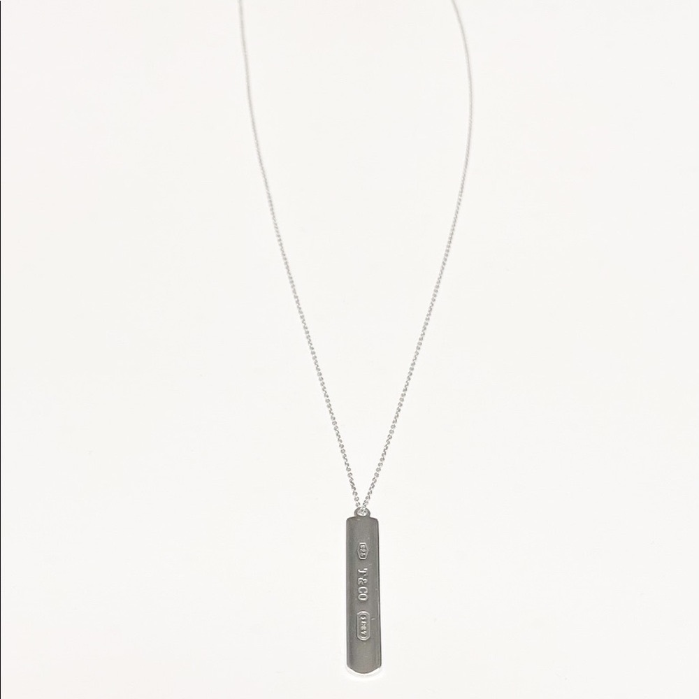 **Retired, Authentic Tiffany & Co 1837 Bar Pendant